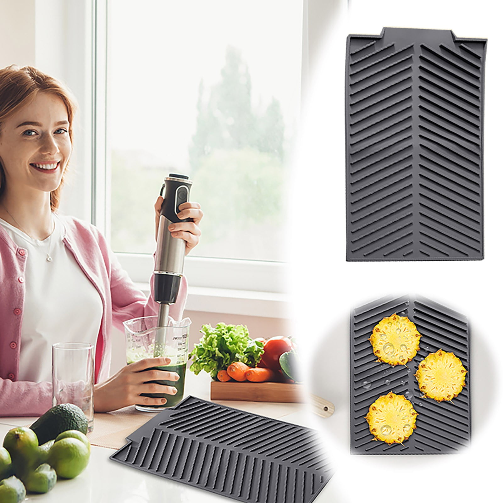Small Mat with Saddle Dish Drainer Rack Large Sponge Holder with Suction Cups Oil Rubbed Zojila Rohan Dish Rack Brushed Stainless Steel Dish Holder Rack Stone Roll up 2 in 1 Drying Walmart