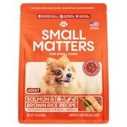 Small Matters Adult Dog Food for Small Dogs, Salmon & Brown Rice Recipe, 4lb bag