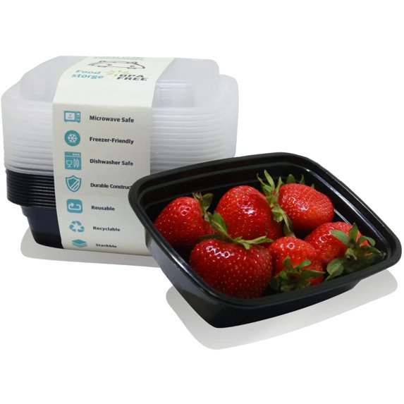 Small Meal Prep Containers Single Lids, 12 OZ 12-pack, Food Storage ...