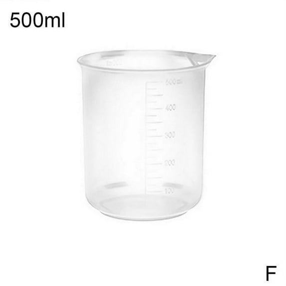 Small Measuring Cup Plastic Transparent Jug Kitchen Beaker Tool 25-500ml T5N2
