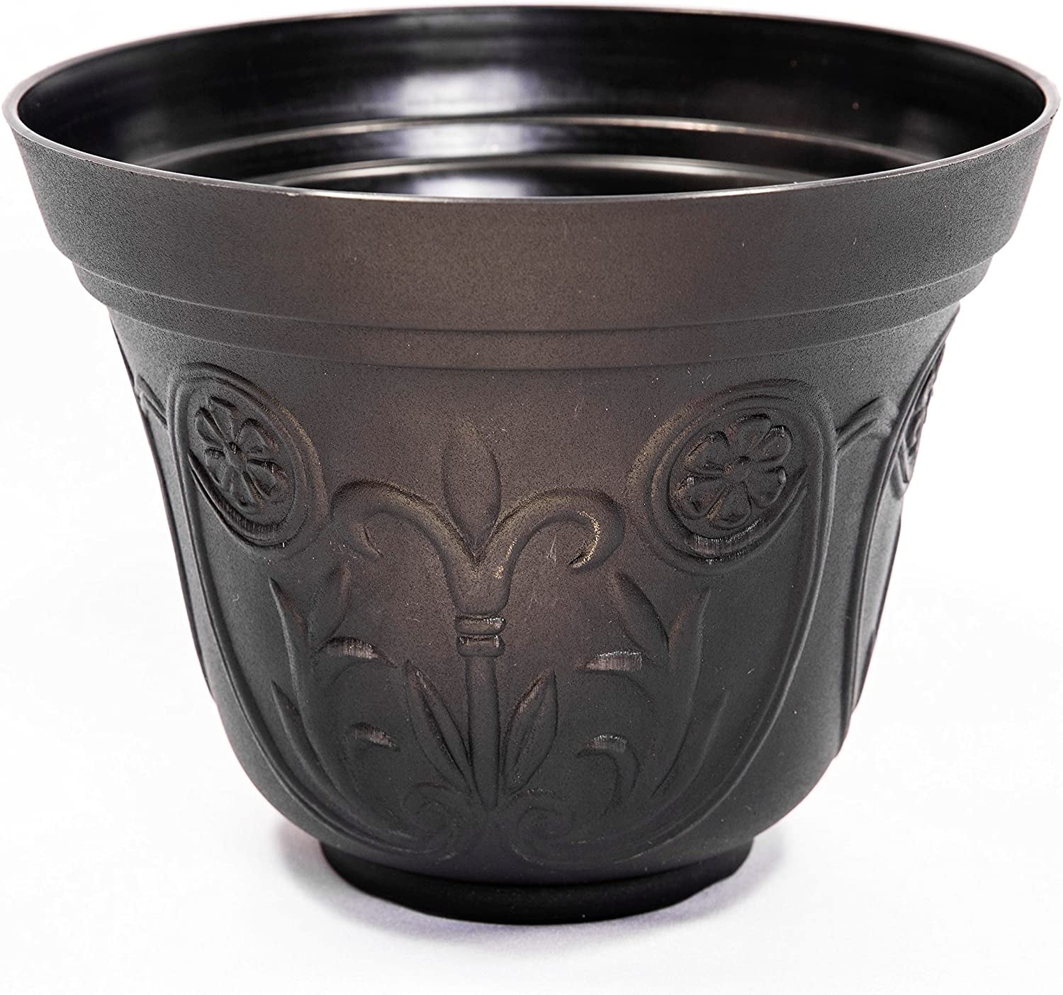 Small Medieval 10X8" inches Plastic Flowerpot/Planter/Urn with Rustic Greek/Roman Look for Nursery Indoor, Outdoor, Garden, Patio, Office Ornaments, Home Decor, Long Lasting, Reusable, Light Weight