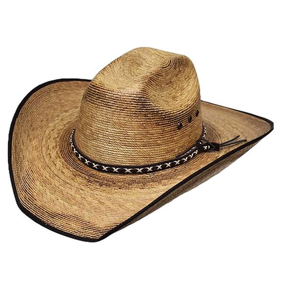 Small Medium Lone Star Hank RCA Cowboy Hat Torched Palm Bound Edge Chocolate