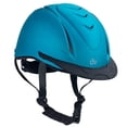 thumbnail image 1 of Small Medium Ovation Metallic Schooler Adjustable Horse Riding Helmet Teal, 1 of 2