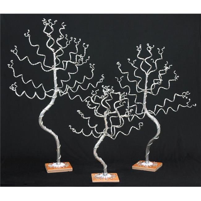 Small, Medium Tall Jewelry Tree Combo on Terra Cotta Bases - Walmart.com