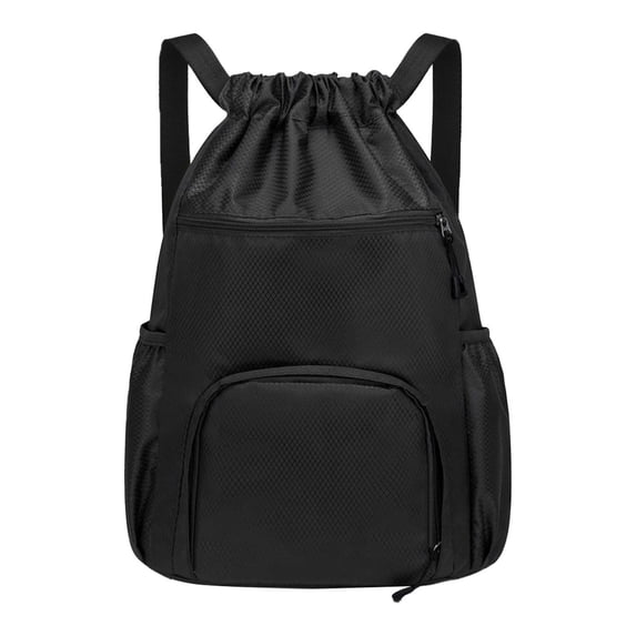 Small Mesh Bags Drawstring Sports Backpack with Ball & Shoe Compartment 30x16x45cm for Basketball Soccer Volleyball, Small Cloth Bags with Drawstrings