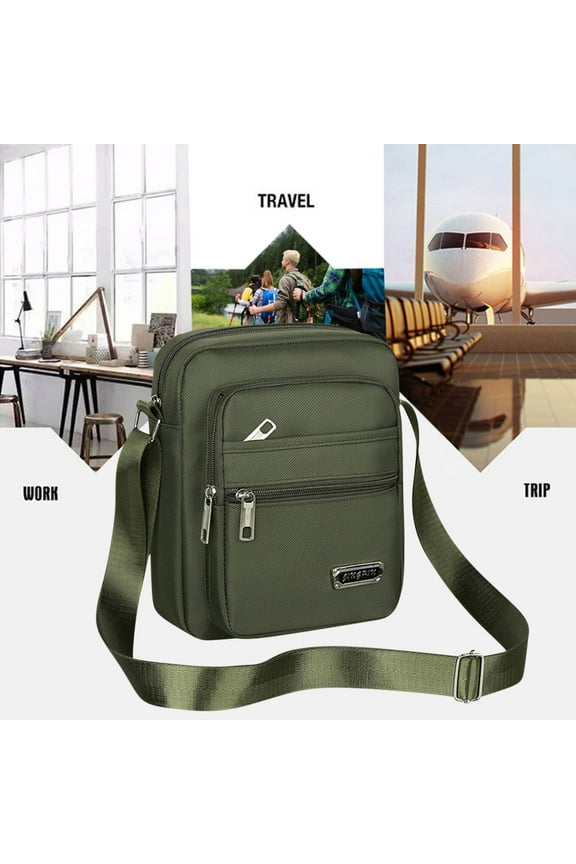 Small Messenger Bag Crossbody Shoulder Bags for Men, Mini Sling Pack Handbag Mens Nylon Travel Purse