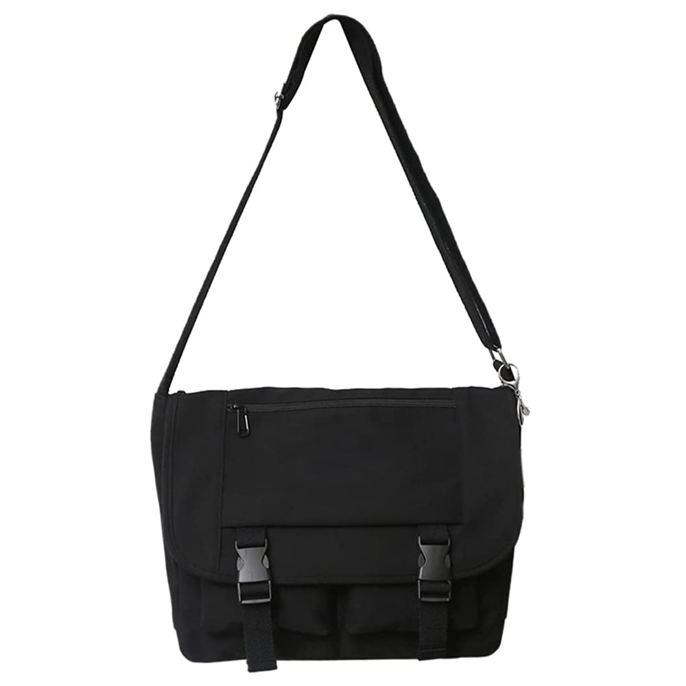 Small Messenger Bag for Men Women Casual Work Bag Canvas Satchel Bag