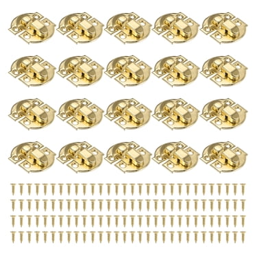 PATIKIL 20-Pack Small Gold Metal Box Toggle Latches - Vintage Hasp For Jewelry Box, Cabinet, Toolbox