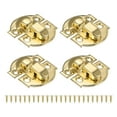 thumbnail image 1 of Small Metal Box Toggle Latch, 4 Pack Vintage Hasp Latch Lock Buckle Hardware with Mounting Screw, Gold, 1 of 6