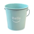 thumbnail image 1 of Small Metal Buckets with Handle, Galvanized Leak Proof Rust Resistant Metal Pail, Decorative Bucket for Party Favors, Classroom Organizing, Flower Pot & DIY Crafts(4.6"*4.3",Light Blue), 1 of 2