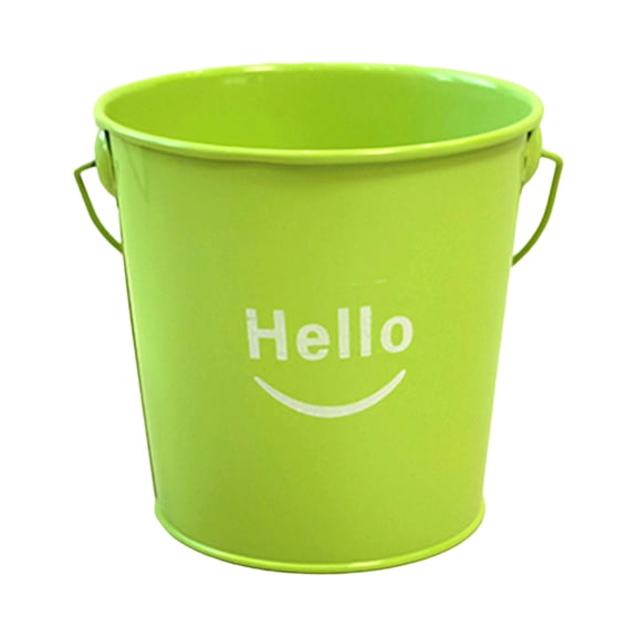Small Metal Buckets with Handle – Galvanized Bucket Leak Proof & Resistant- Best for Party Decor,Organizing & Decorating Classrooms Bucket Flower Pot