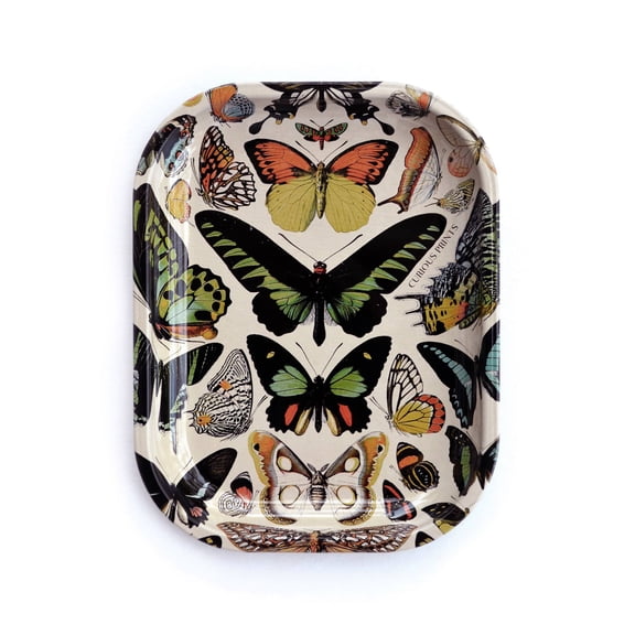 Small Metal Butterfly 1 Tray / Vintage Butterflies Dish