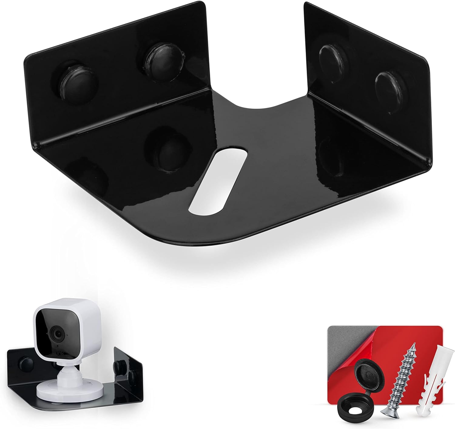 Small Metal Corner Shelf for Security Cameras, Baby Monitors, Speakers