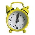 thumbnail image 1 of Small Metal Electronic Creative Cute Round Table Clock Mini Alarm Clock Digital Quartz Clock YELLOW, 1 of 8
