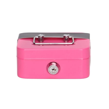 Small Metal Locker Money Box Metal Cash Box with Key Lock Tool Boxes Storage Box