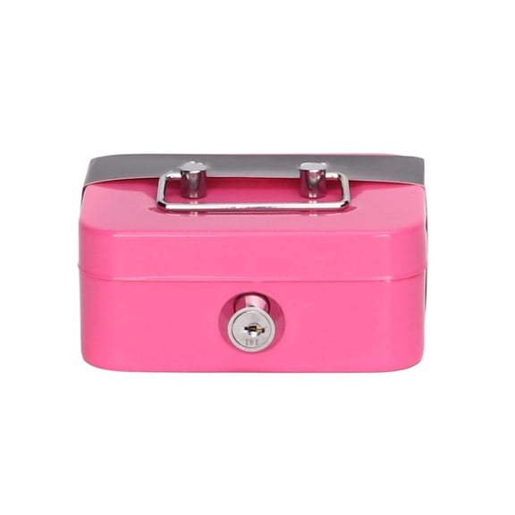 Small Metal Locker Money Box Metal Cash Box with Key Lock Tool Boxes Storage Box