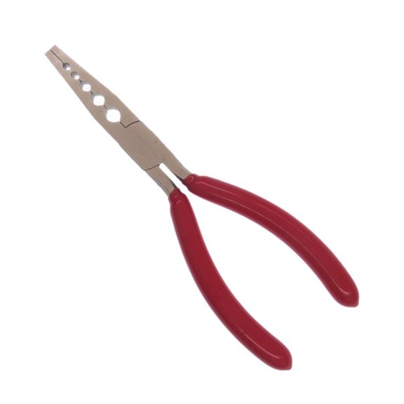 Small Metal Rings Forming Pliers with High-Carbon Steel Construction and Elongated Graduated Jaw for Tightening and Reshaping Rings Components