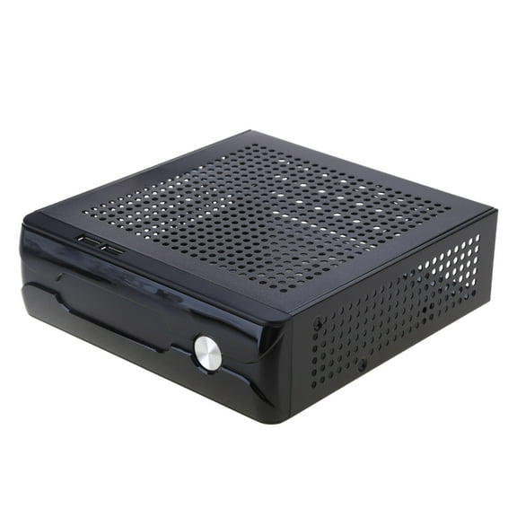 Small Micro host Chassis Mini-ITX for Case Home Theater Personal Computer Desktop Chassis FH03 HTPC for Case with 2x USB