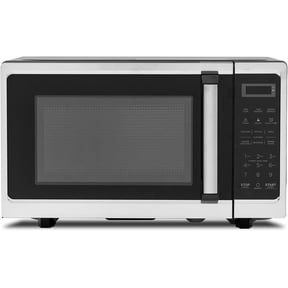 Small Microwave Countertop Oven, 700W Microwaves with Removable Turntable and Lock, 0.7 Cu.Ft Mini Ovens Compact with 6 Cooking Menus for Apartments, Dorm and Small Space Kitchen, Black