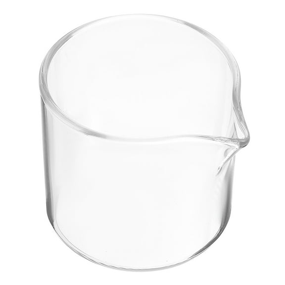 Small Milk Jug Container Clear Glass Jar Coffee Creamer Pitcher Espresso Shot Cup