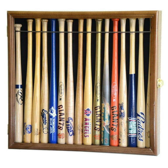 Small Mini 18" Bat Baseball Display Case Cabinet