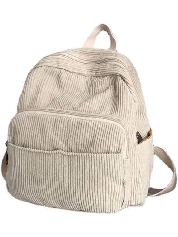Small Mini Backpack Purse for Women Travel Corduroy Bag for Women Cute Aesthetic