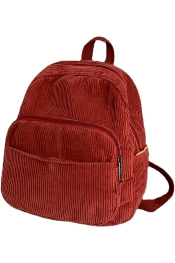 Small Mini Backpack Purse for Women Travel Corduroy Bag for Women Cute Aesthetic