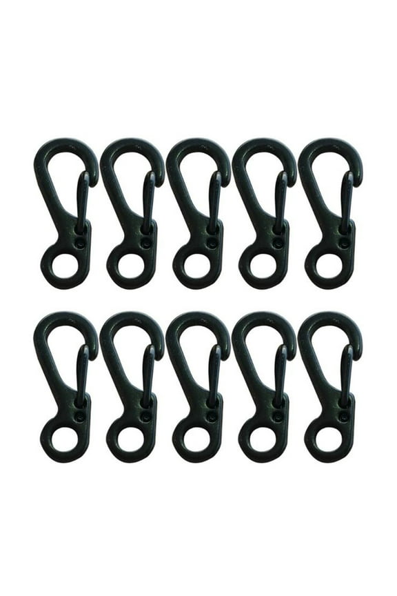 Small Mini Carabiner Clip Tiny Spring Snap Hook Keychains Micro Carabiners for Paracord EDC Alloy Key Rings Outdoor Hiking Fishing Camping Backpack Accessories,(10 PCS) 0.9Inches
