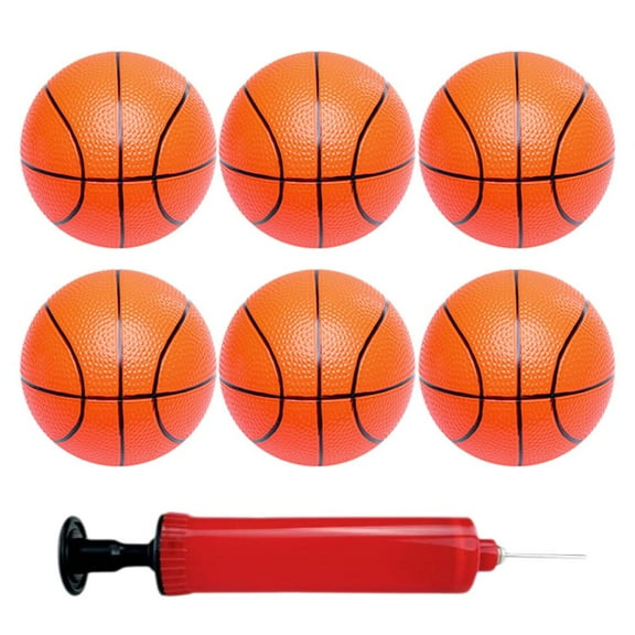 Small Mini Children Inflatable BasketballsWith Pump Sports Toy US Kids T4G1