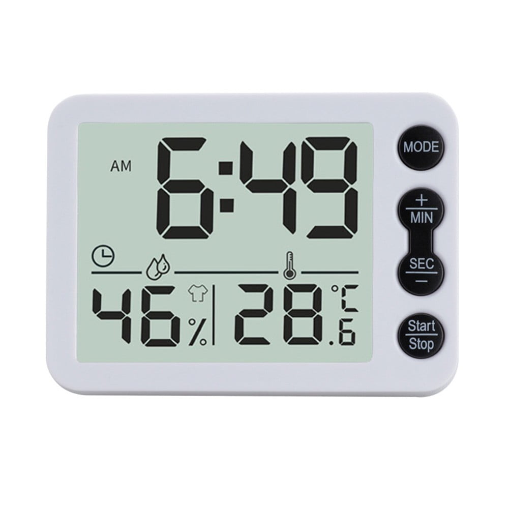 Small Mini Digital Clock Temperature ℃ Alarm Travel LCD LED Battery ...