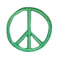 thumbnail image 1 of Small/Mini - Green Peace Sign - Iron on Applique/Embroidered Patch, 1 of 1