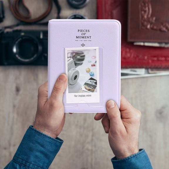 Small Mini Photo Album, 64 Pockets PVC Photo Album
