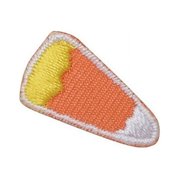 Small/Mini - Piece of Candy Corn - Iron on Applique/Embroidered Patch