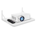 thumbnail image 1 of Small Mini Projector Shelf/Projector Wall Mount Floating Shelf/Router Shelf/Modem Cable Box Shelf/Projector Rack Holder/Projector Mount White, 1 of 4