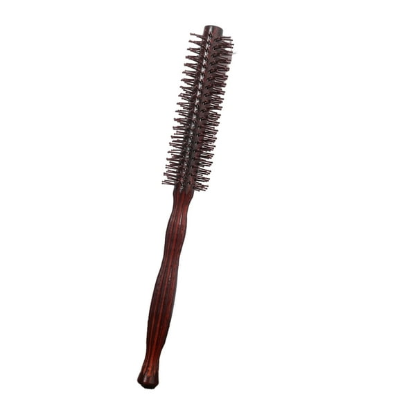 Small Mini Round Hair Brush Nylon Bristles,Short Hair Blow Drying Styling Roll Hairbrush