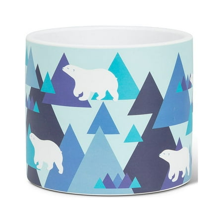 Set of 1 Small Modern Polar Bears Planter