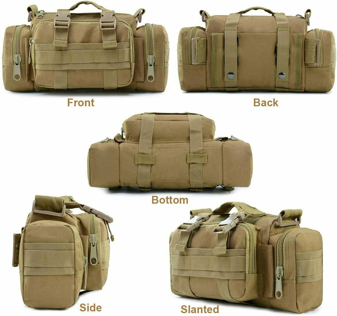 Small Molle Duffle Bag Men Gym Bag Waist Bag Fanny Pack Workout Pouch Travel Carry On Bag