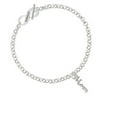 thumbnail image 1 of Small Mom Script Family Infinity Toggle Chain Bracelet, 1 of 1