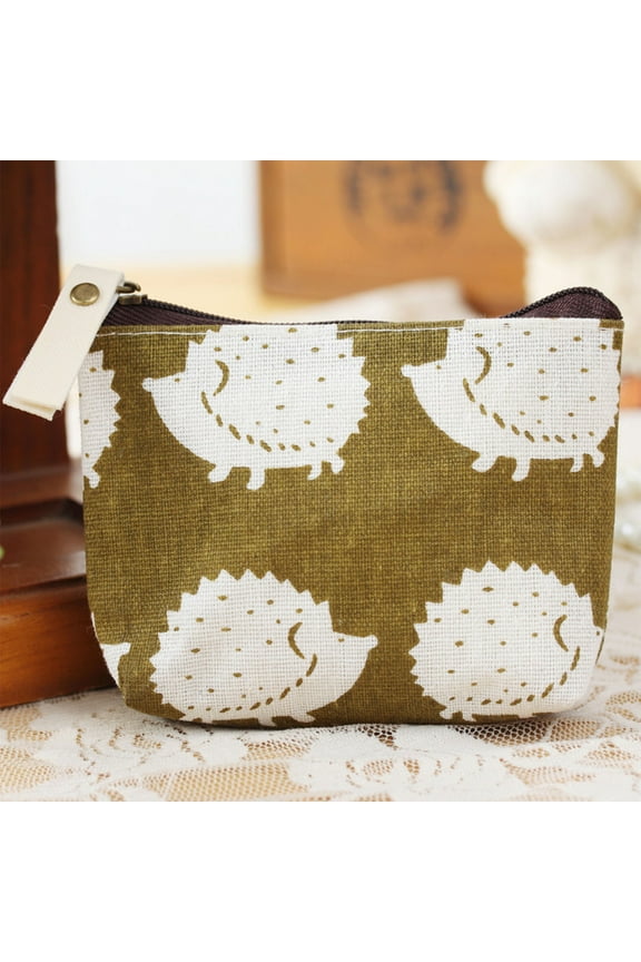 Small Moneys Bag Purse Small Canvas Purse Zipper Change Purse Small Zipper Pouch Mini Storage Bag
