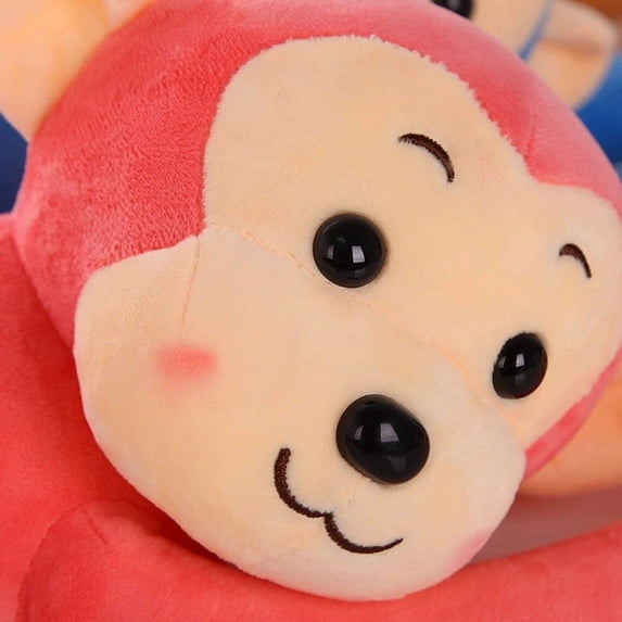 Small Monkey Plush Stuffed Animal Doll, Hanging Stuffed Animal Long Arm Monkey Doll Toy Birthday Gift (Pink)