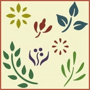 Small Motif Set 4 - Reusable Laser Cut Mylar Template for Painting Home Decor Crafts Home Botanical Leaves Flowers Animals Inspiration Paisley - The Artful Stencil