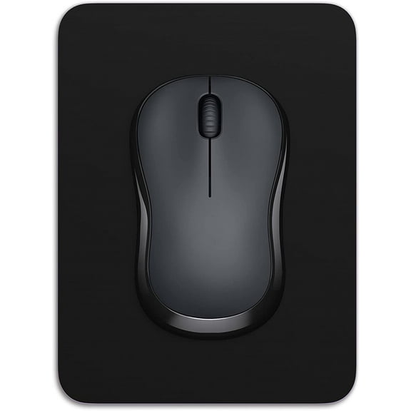 Small Mouse Pad, 6 x 8 Inch Thick Rubber Premium-Textured Non-Slip Portable & Washable Mini Mouse Mat for Women Men Wireless Laptops Keyboard Tray Gaming Work Computer Office Travel, Black