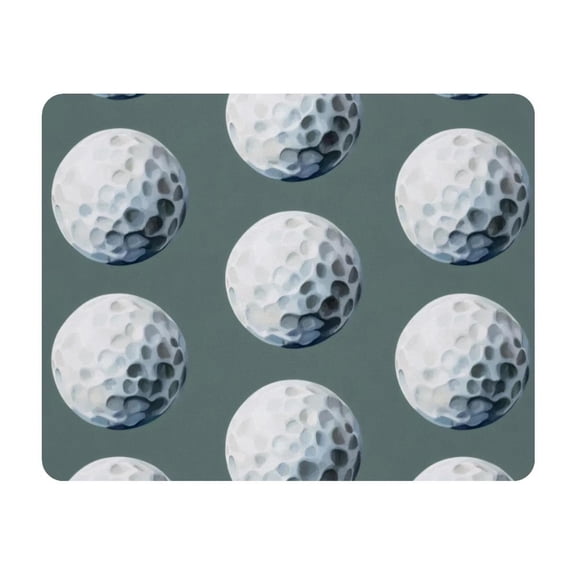 Small Mouse Pad Desk Pad, Office Mouse Mat Non-Slip Rubber Base, Mousepad for Computer Laptop 28x22cm,Golf Ball Pattern