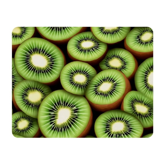 Small Mouse Pad Desk Pad, Office Mouse Mat Non-Slip Rubber Base, Mousepad for Computer Laptop 28x22cm,Kiwi Fruit Pattern