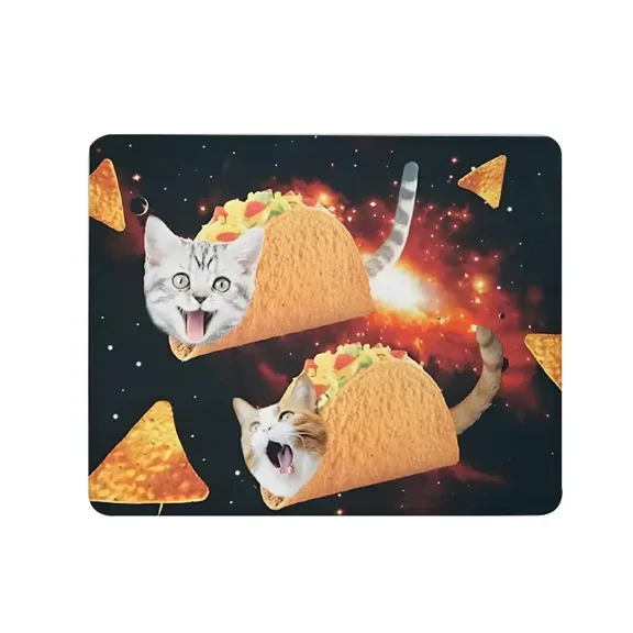 Small Mouse Pad for Kids,Funny Mouse Pads, Non-Slip Rubber Base Mousepad with Stitched Edge,Washable Mousepads with Lycra Cloth