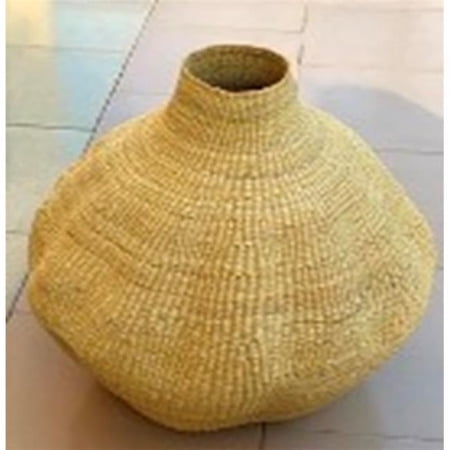 Small Mouth Flat Rim Pot, Natural