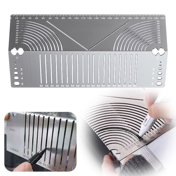 Small Multifunctional 90 Degree Folding Ruler 23.5x8cm – Flexible Angle ...