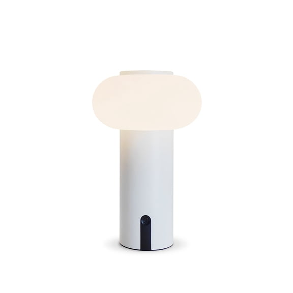 Small Mushroom Lamp: Portable LED rechargeable night light with memory dimming. Aluminum, wireless, stepless brightness, phone charging, ideal for bedroom & camping.