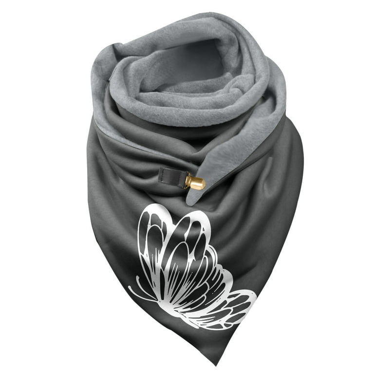 Small Neck Scarves Women Feather Vintage Print Boho Scarf Shawls