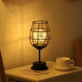 thumbnail image 1 of Small Night Lamp, Gaqring LED Iron Decorative Night Light, Battery Powered Adjustable Brightness Bedside Lamp for Home Bedroom, 1 of 3